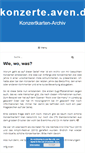 Mobile Screenshot of konzerte.aven.de