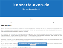 Tablet Screenshot of konzerte.aven.de